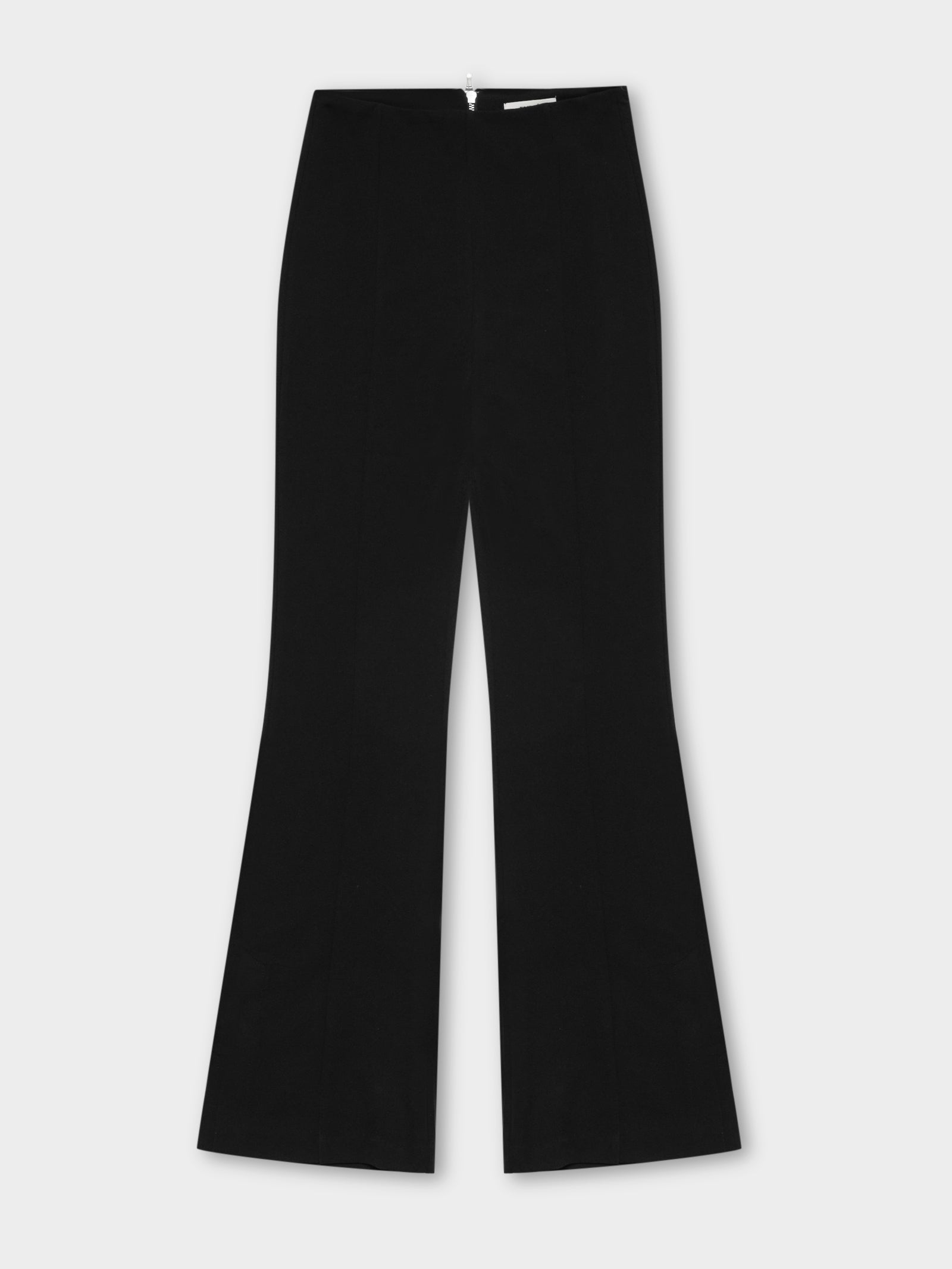 Alexia Flared Crepe Pants in Black