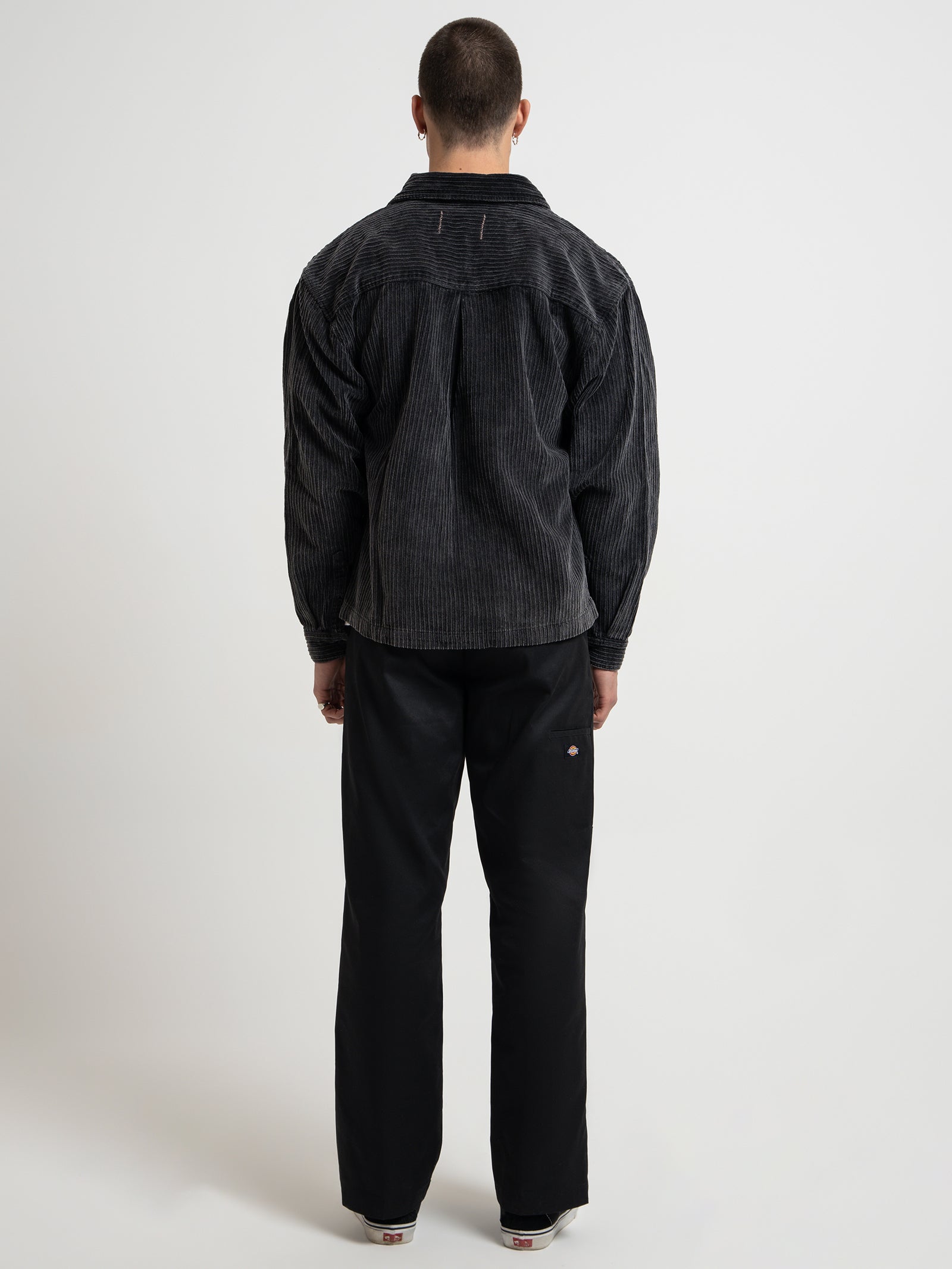 Manic Overshirt in Washed Black