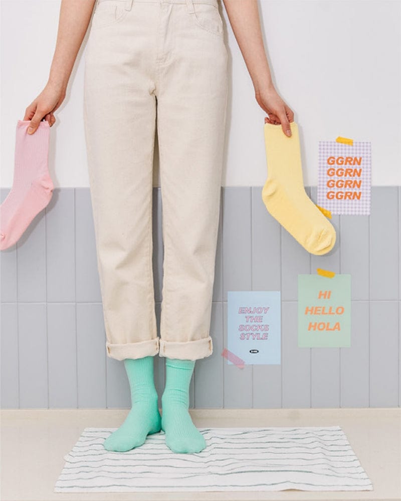 Pastel Pleat Socks