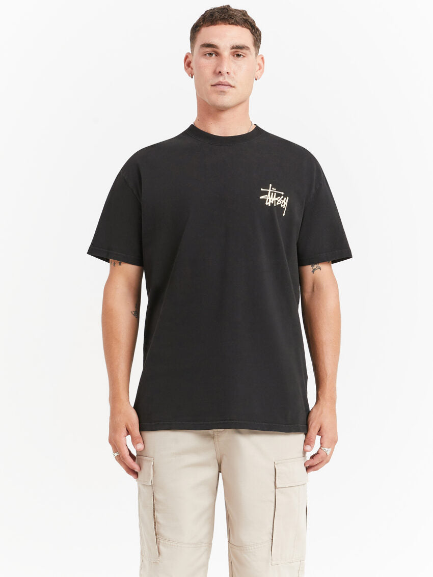 Big S Heavyweight Short sleeve T-Shirt in Pigment Black