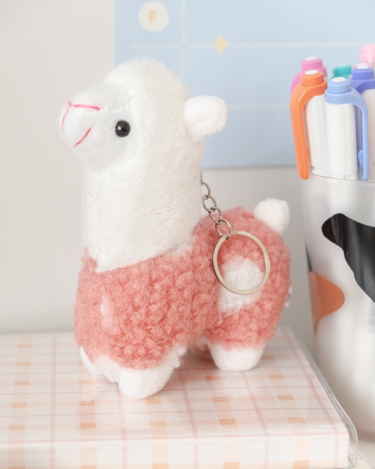 Alpaca Plush Keychain