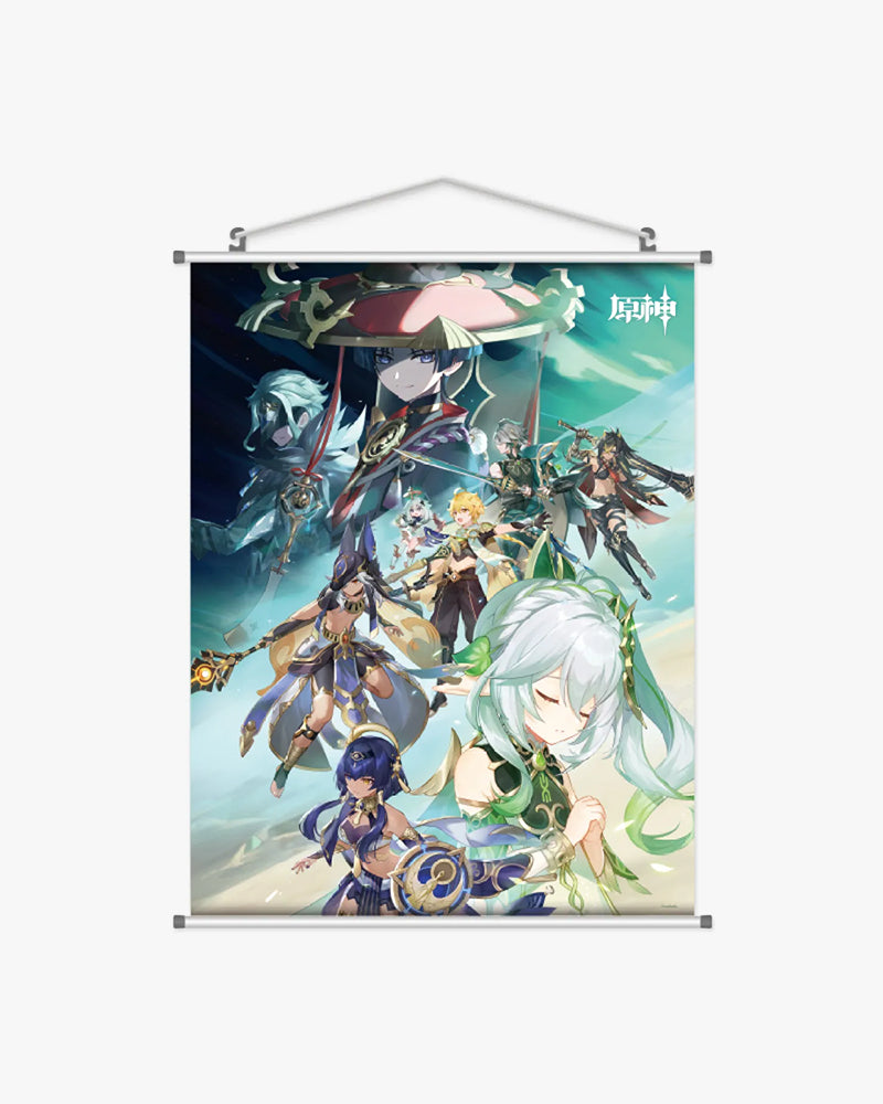 Genshin Impact King Deshret and the Three Magi Hanging Canvas