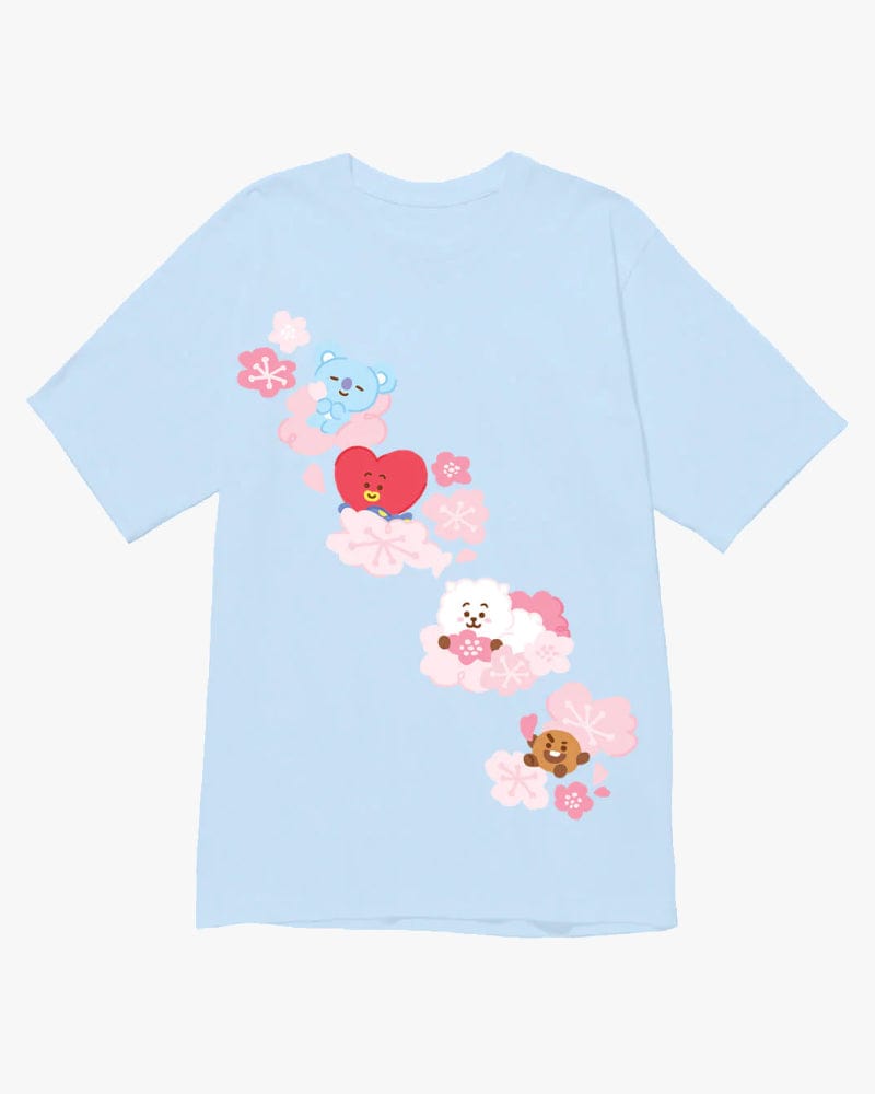 BT21 Cherry Blossom T-Shirt - Blue