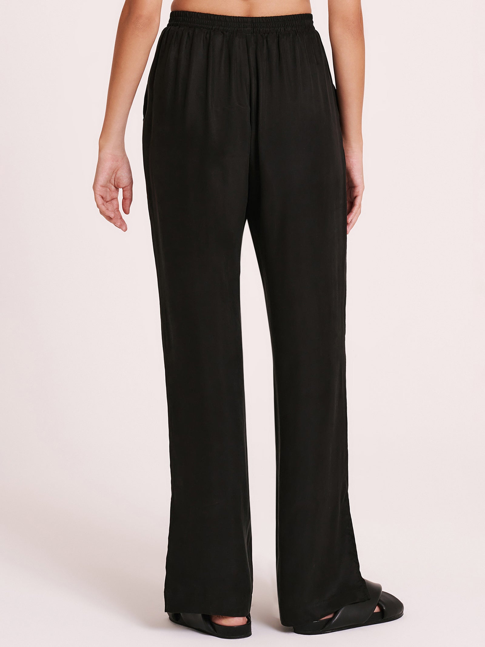 Dara Cupro Pants in Black