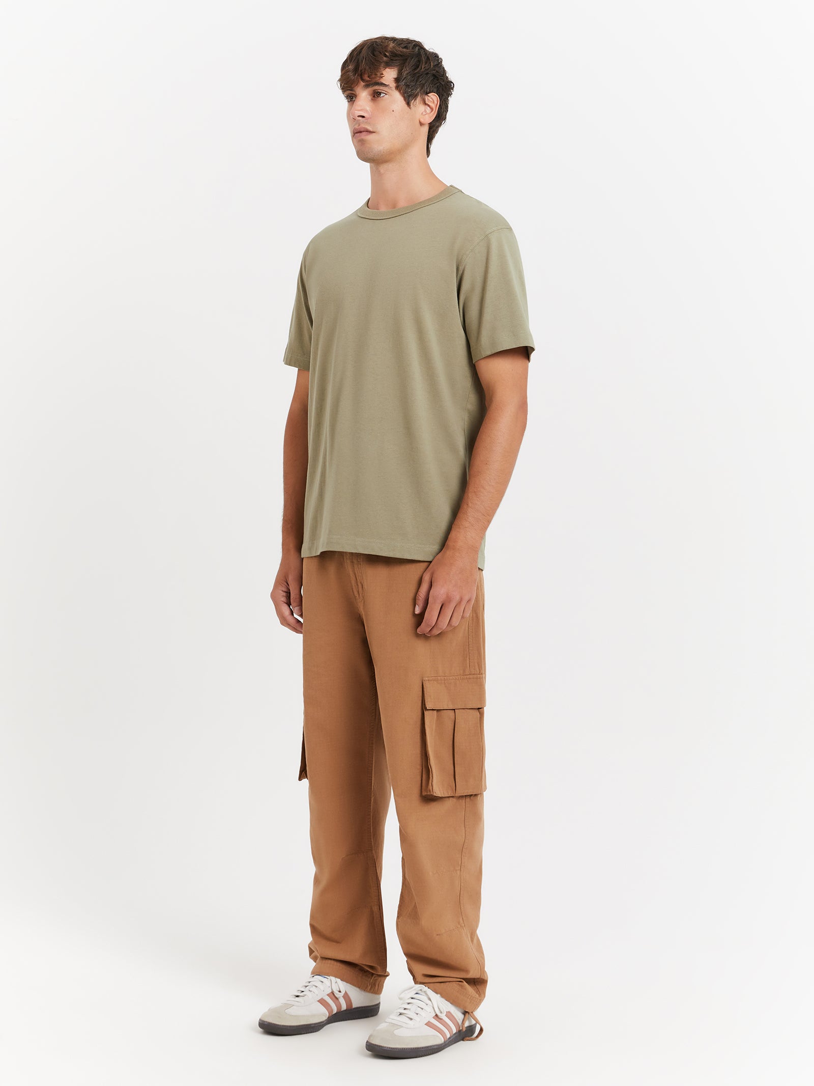 Heavyweight Crew T-Shirt in Basil