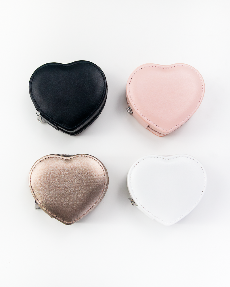 Leather Heart Shaped Jewelry Box