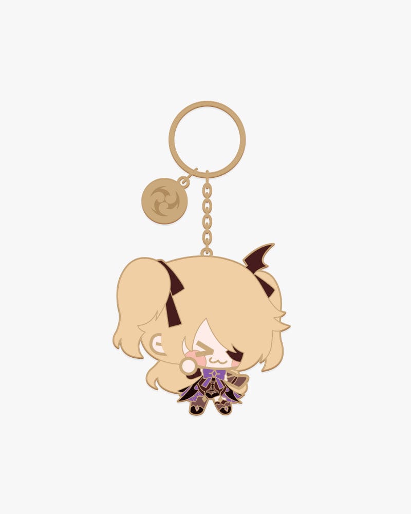 Genshin Impact Chibi Character Metal Keychain