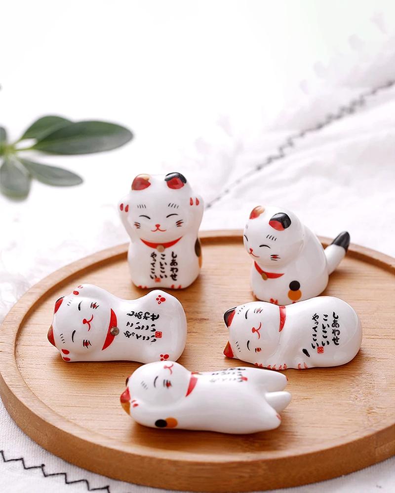 Lucky Cat Chopstick Holder