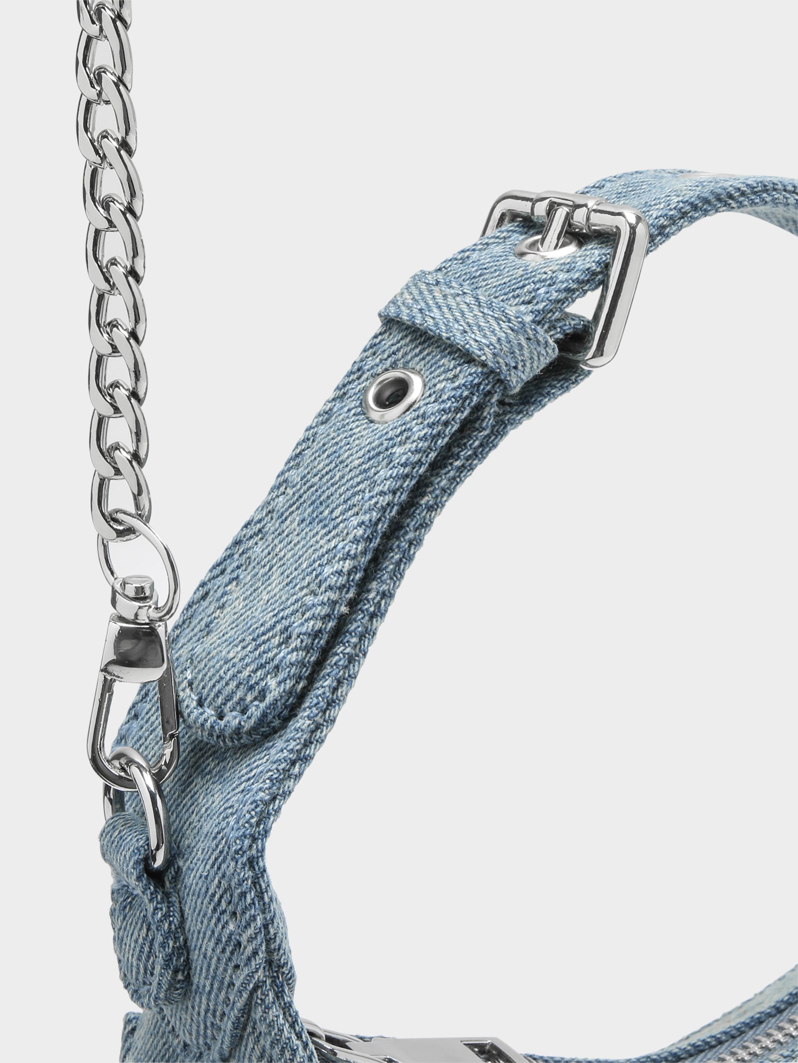 Em Davies Sharni Handbag in Denim & Silver