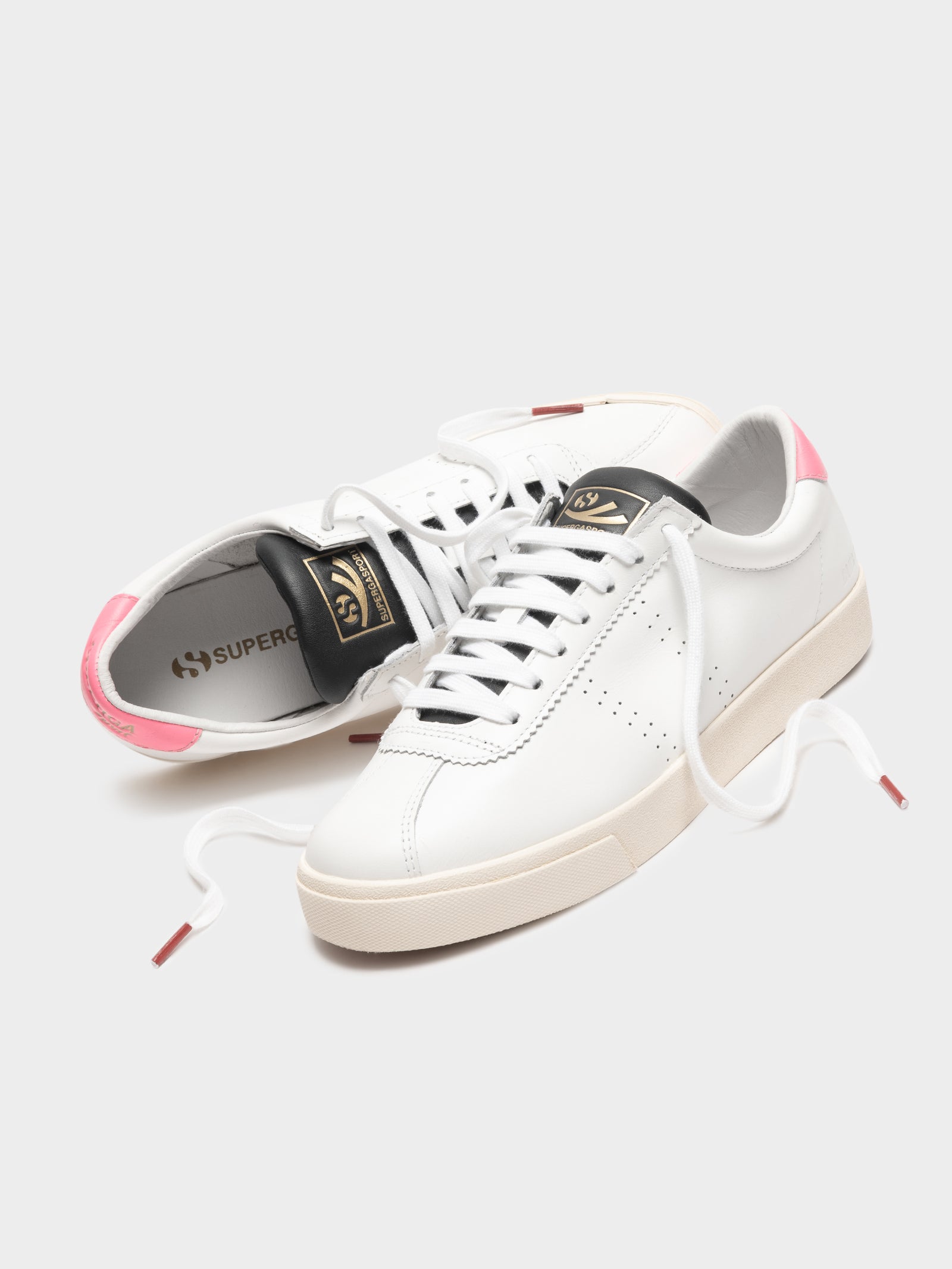 Womens 2843 Club S Sneaker in White & Cotton Candy