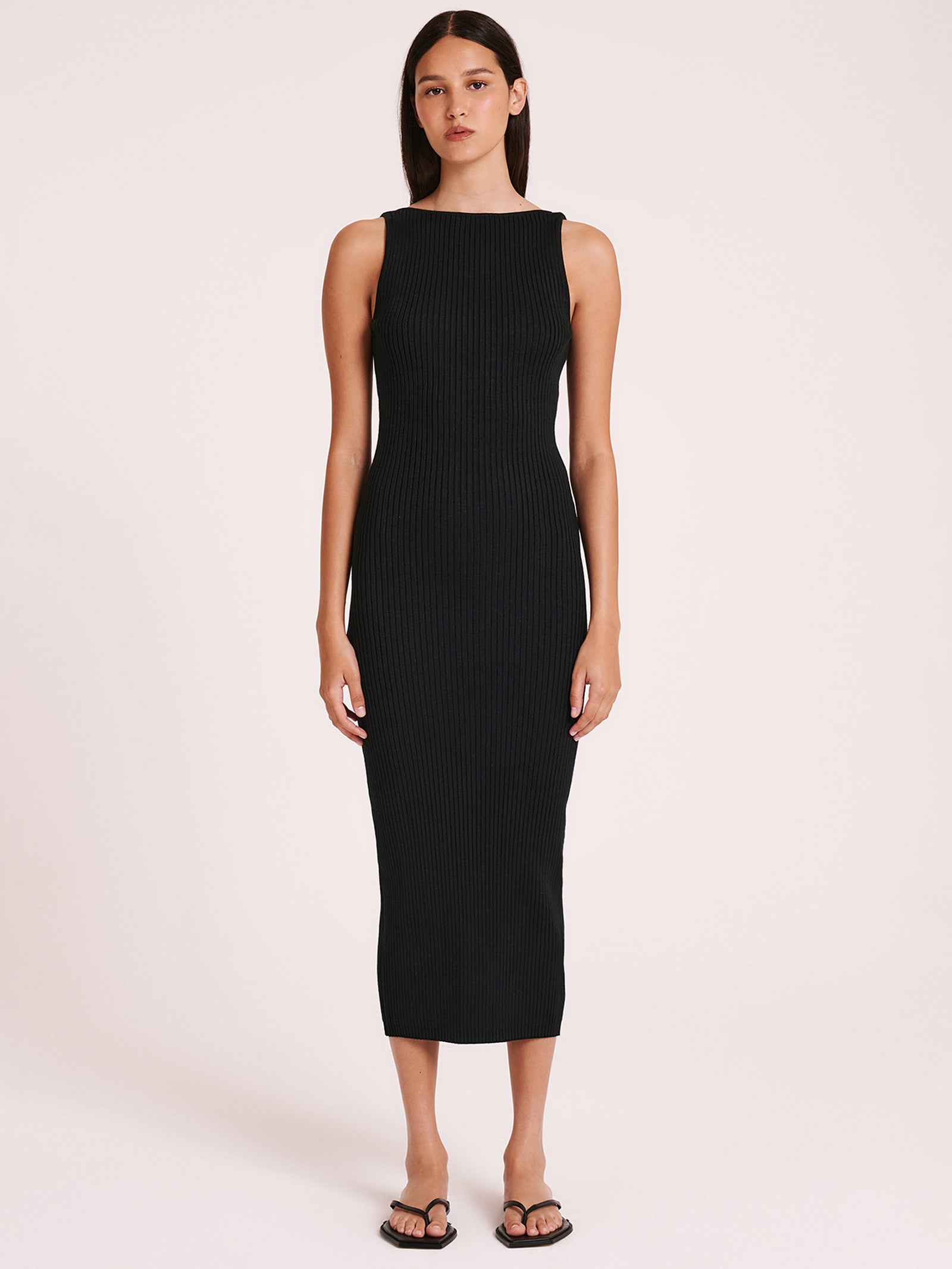 Ami Knit Dress in Black