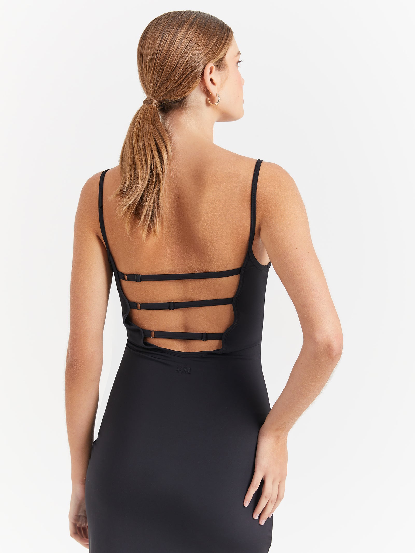 Mse Standard Low Back Dress in Black