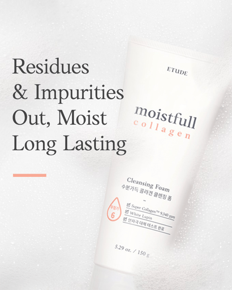 Etude Moistfull Collagen Cleansing Foam (Renewal)