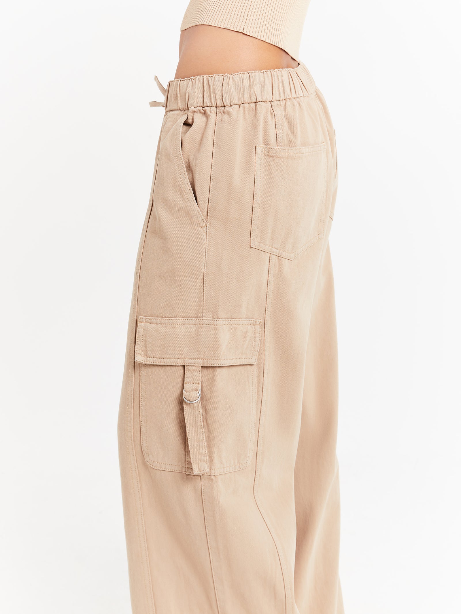 Luna Wide Leg Pants in Light Camel