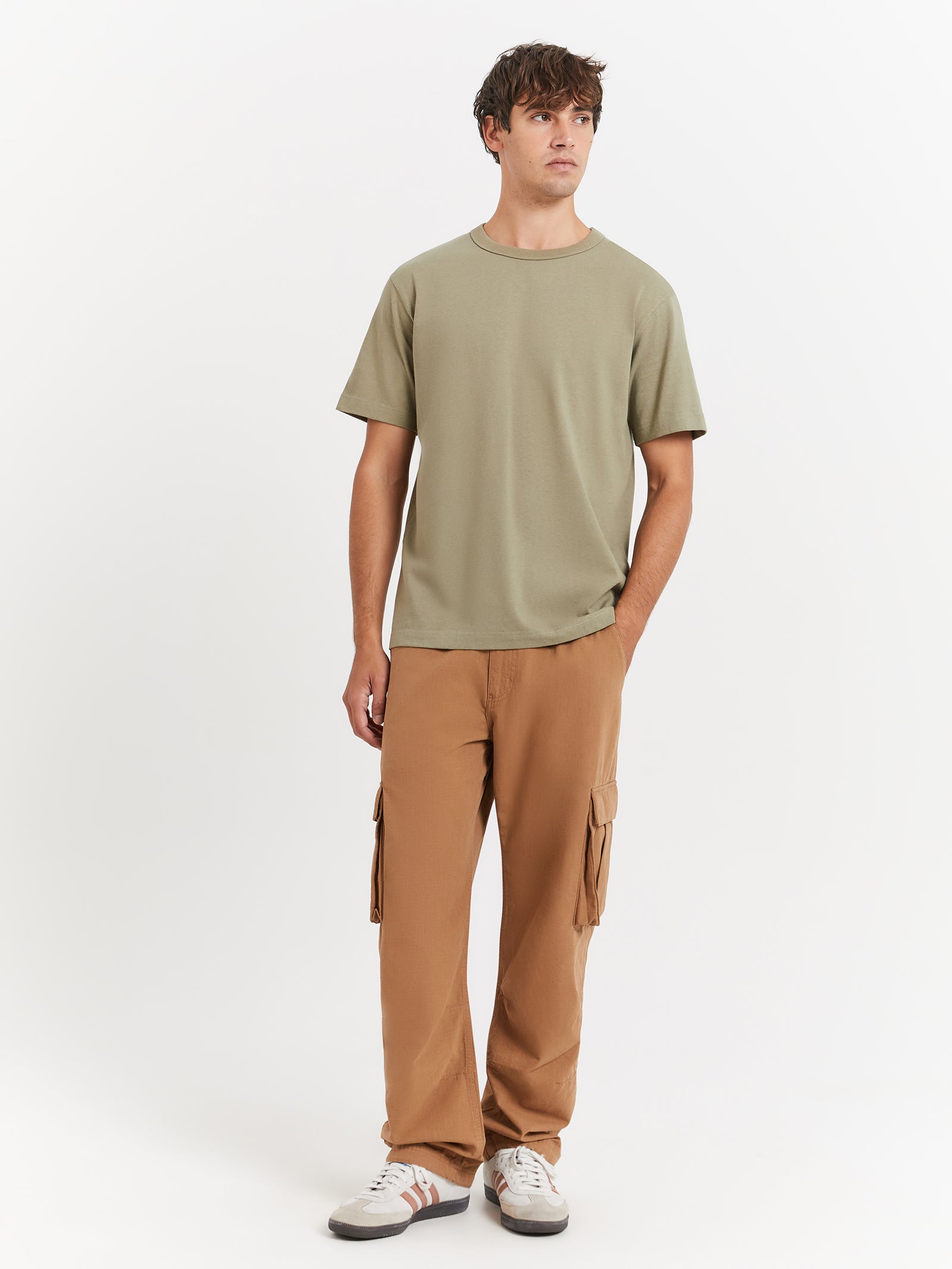 Heavyweight Crew T-Shirt in Basil