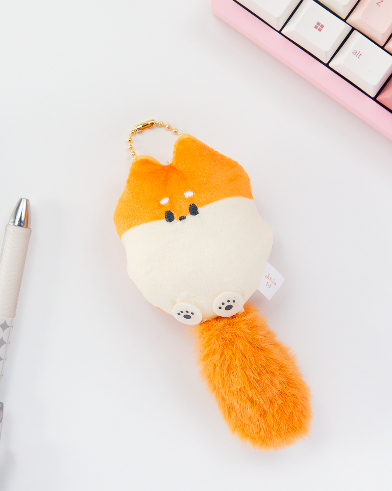 Fluffy Tail Plush Keychain