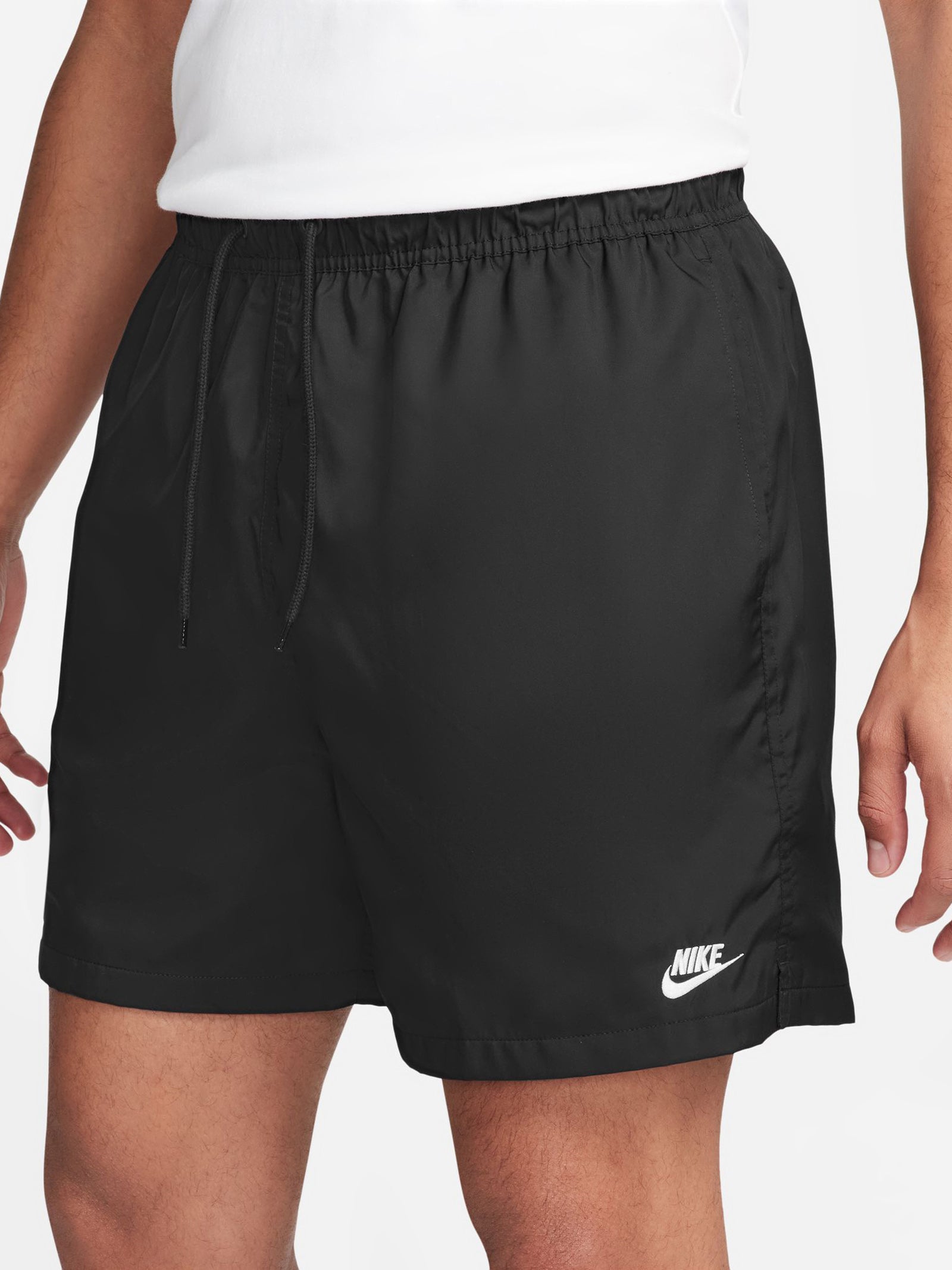 Club Woven Flow Shorts in Black & White