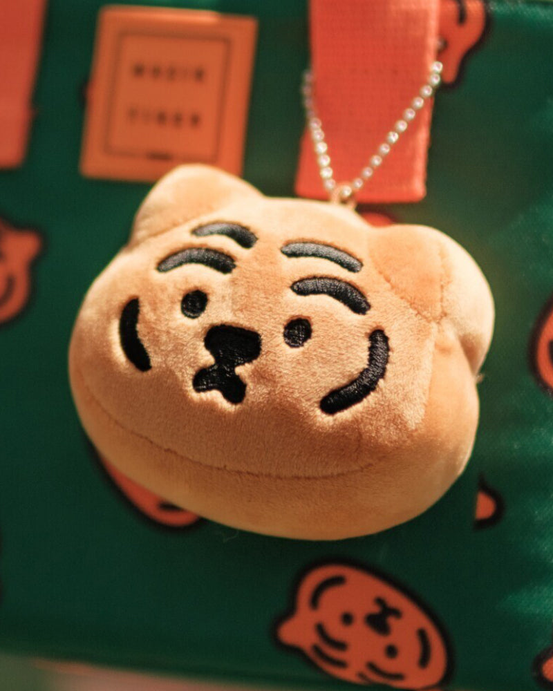 MUZIKTIGER Tiger Face Doll Keyring (Orange)