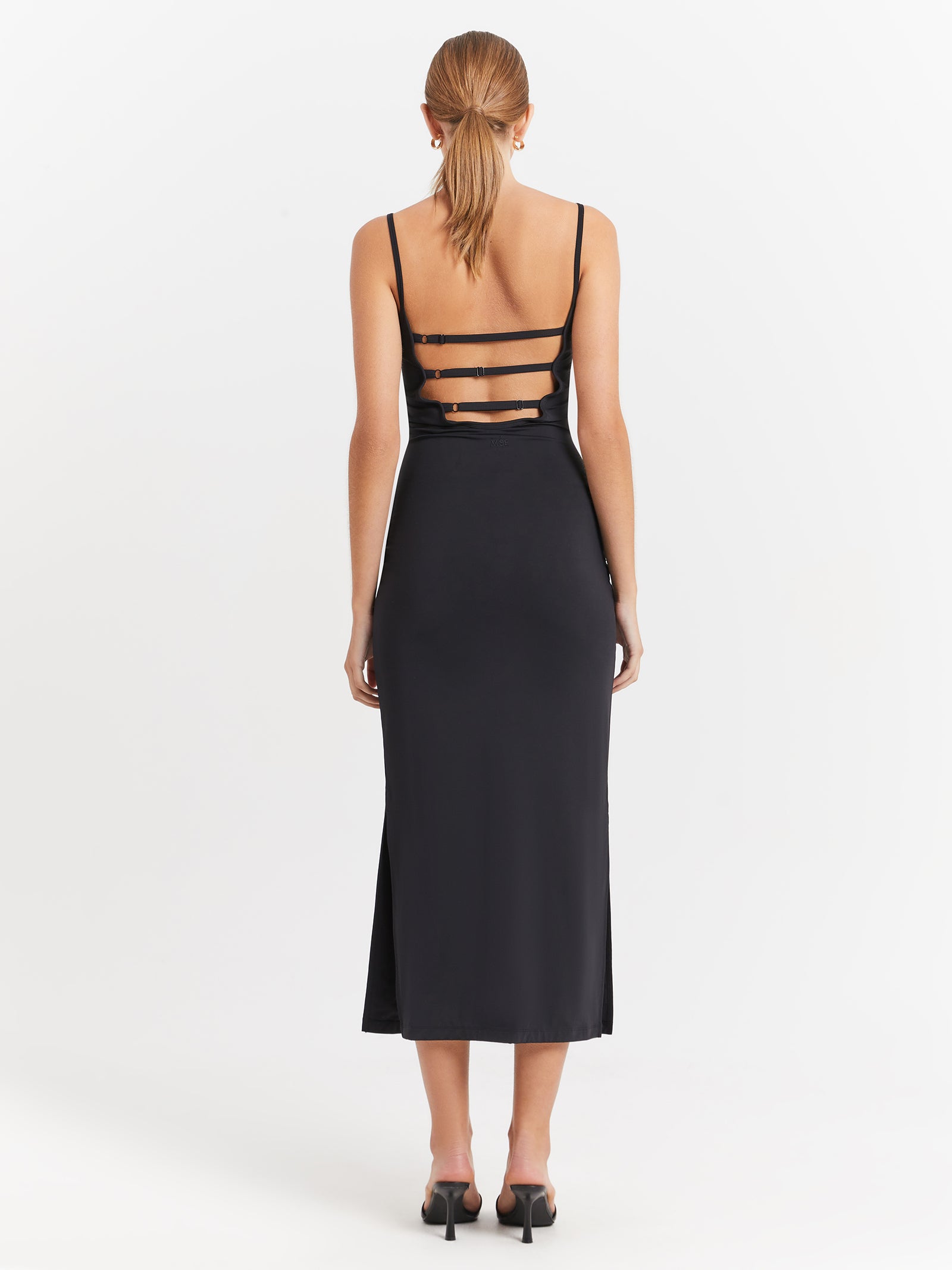 Mse Standard Low Back Dress in Black