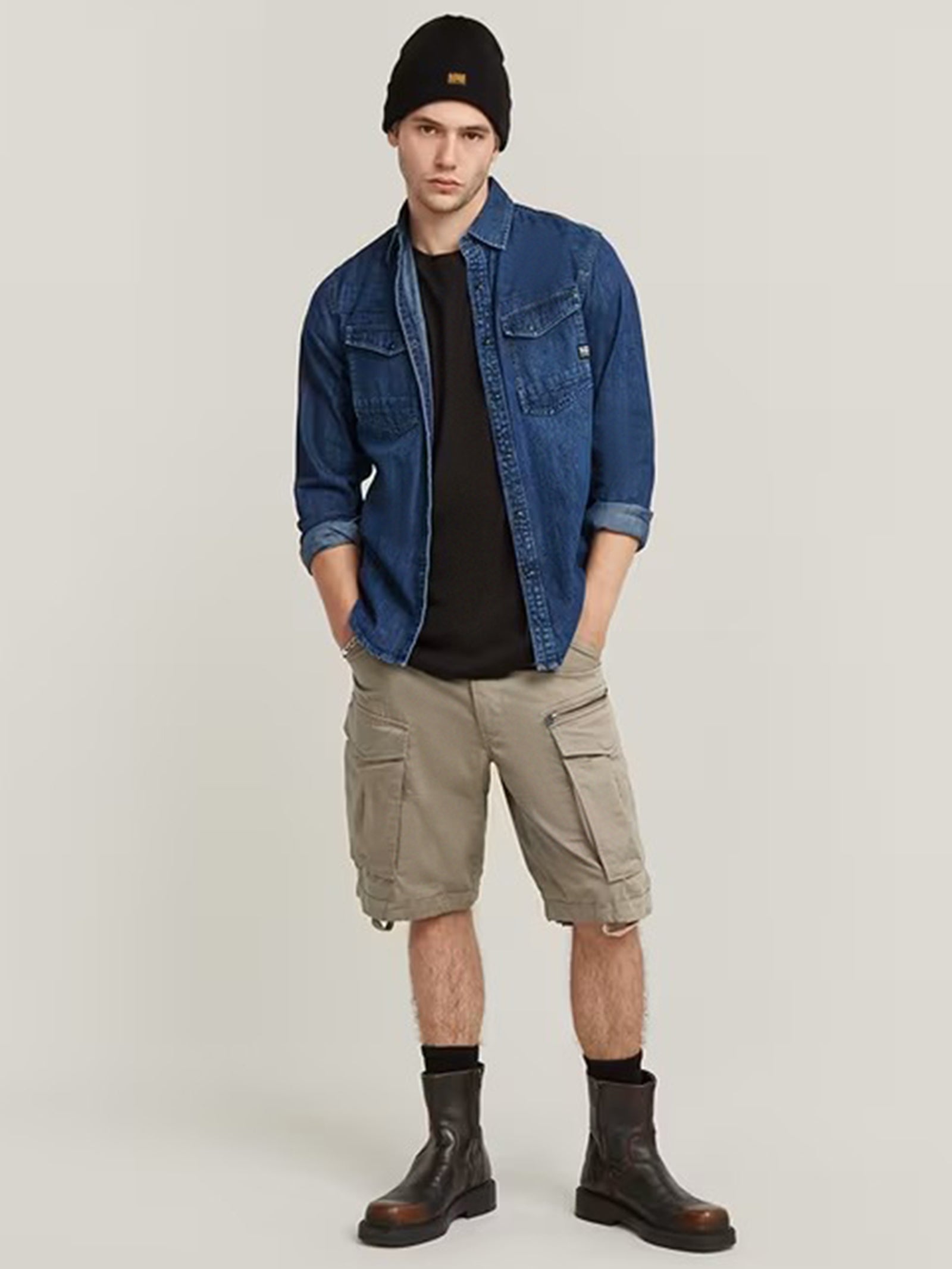 Rovic Zip Relaxed Shorts