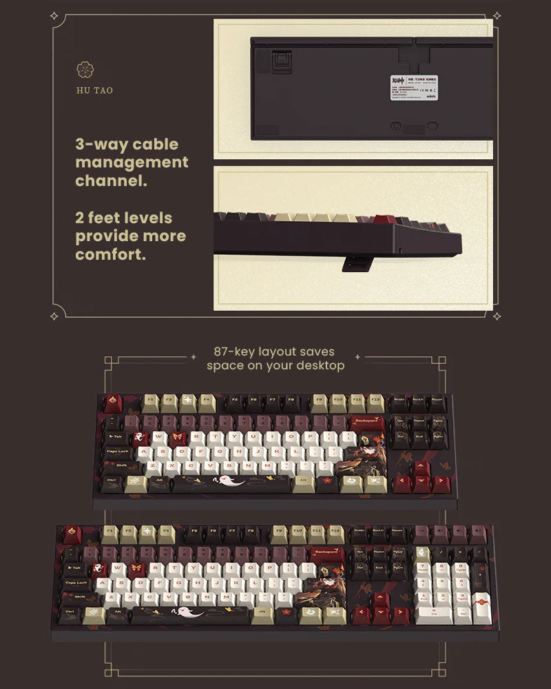 Genshin Impact Hu Tao Fragrance in Thaw Mechanical Keyboard