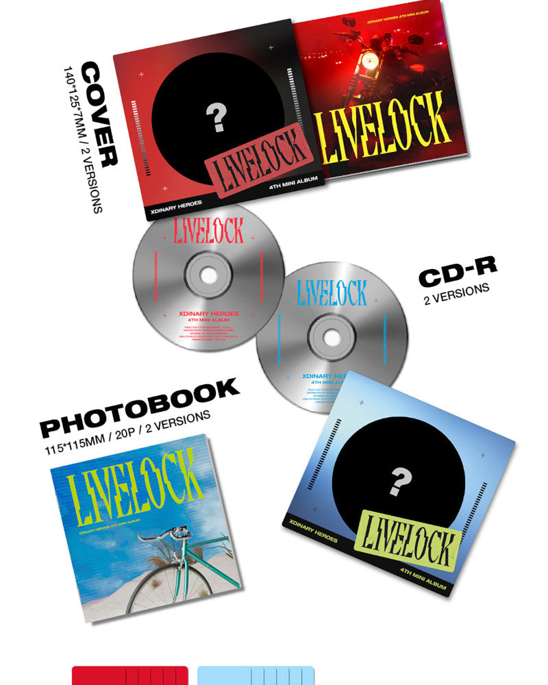 Xdinary Heroes - 4TH MINI ALBUM [Livelock] Digipack Ver. Random Ver.