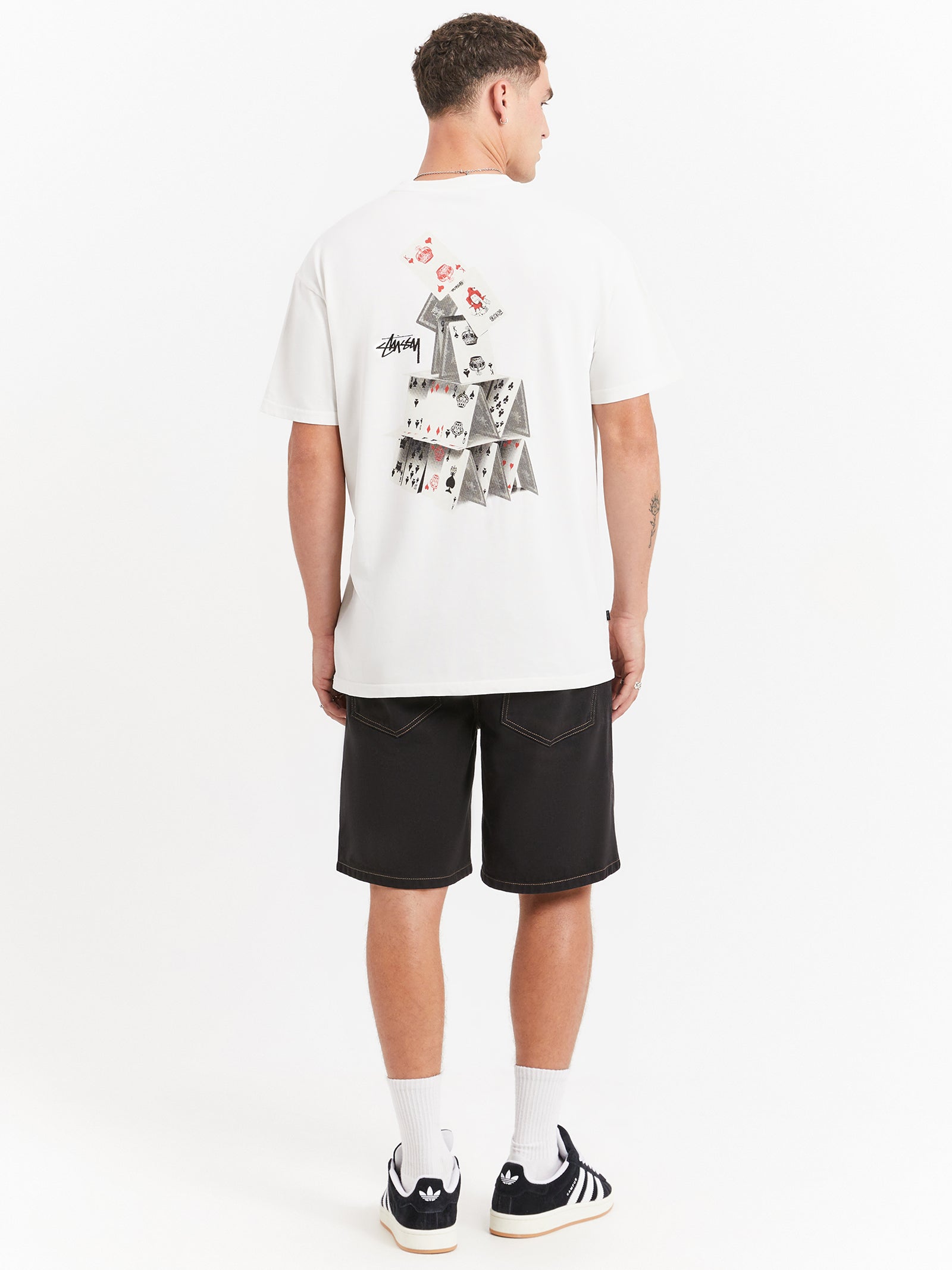 House Of Cards Heavyweight T-Shirt in Pigment White