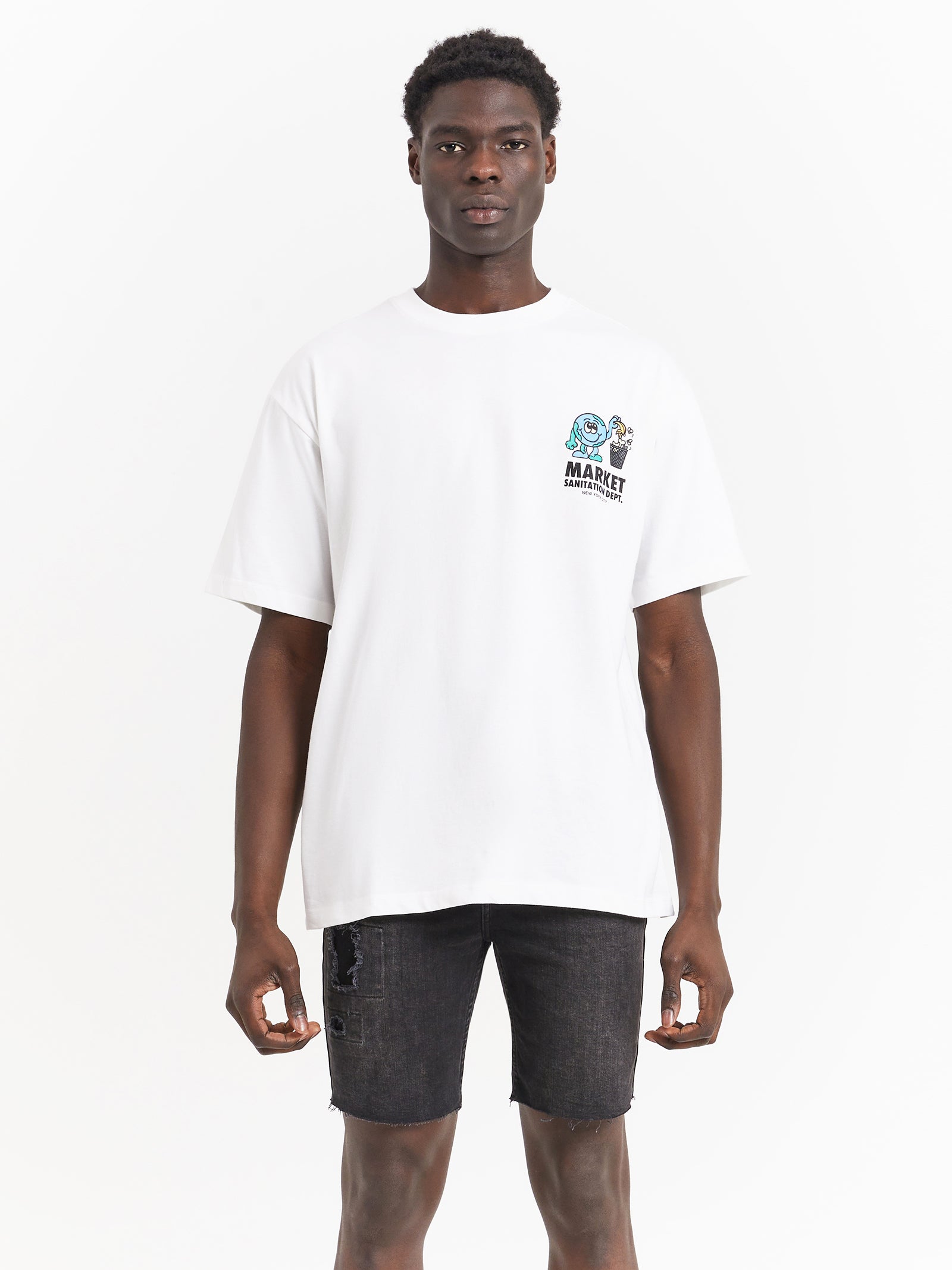 Sanitation Dept T-Shirt in White