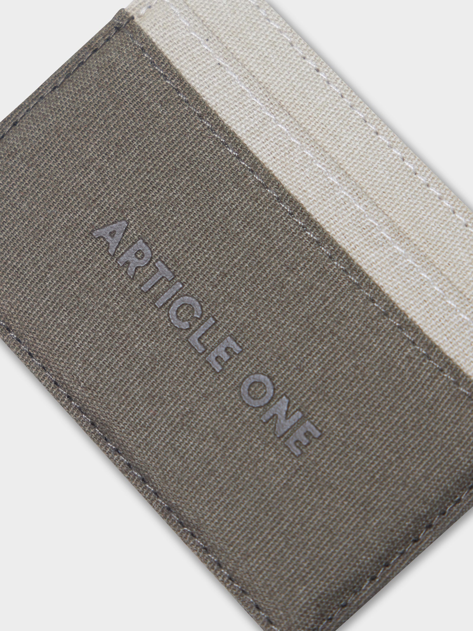 Card Holder - Olive/Tan