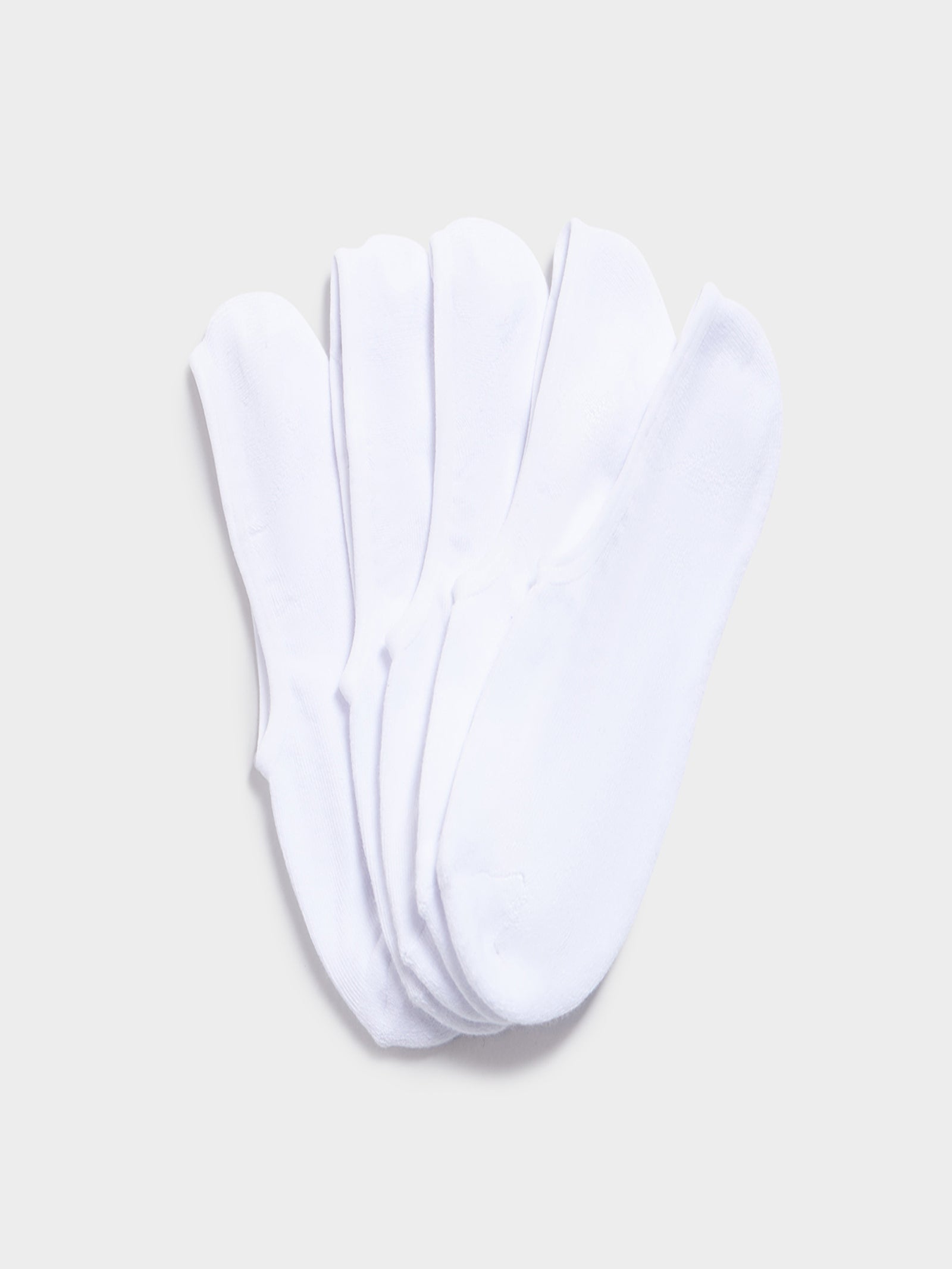 Invisible Sock 5 Pack - White