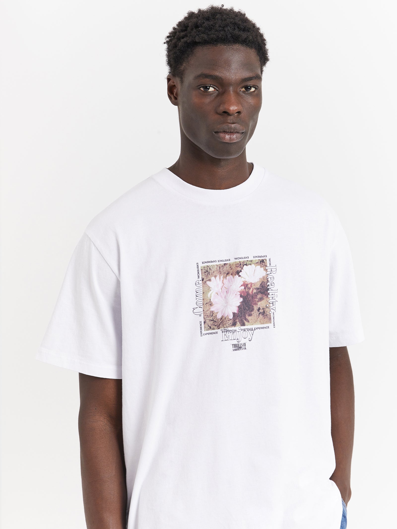 Enjoy Reality Merch Fit T-Shirt in White