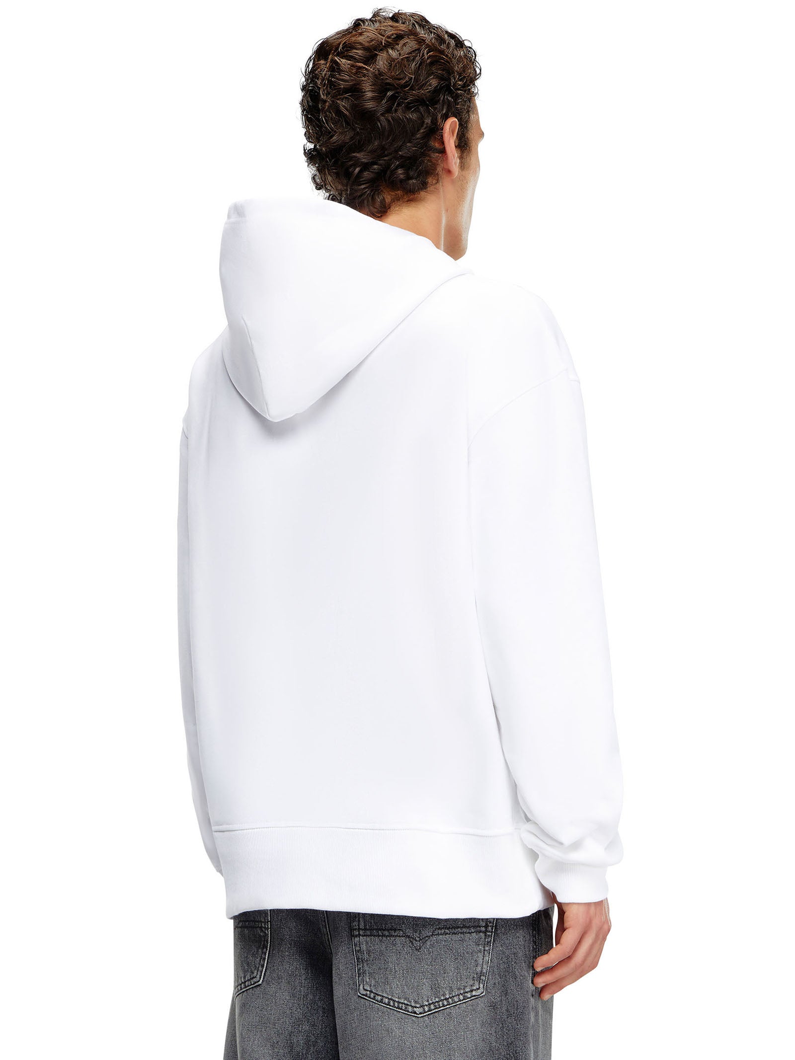 S-Macs Hood Sweat Shirt In White