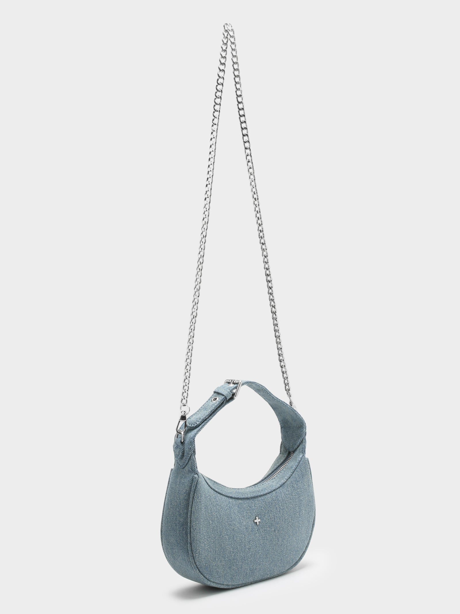 Em Davies Sharni Handbag in Denim & Silver