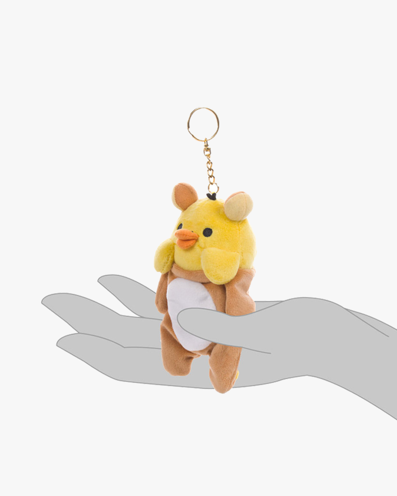 San-X Kiiroitori in Rilakkuma Kigurumi Keychain