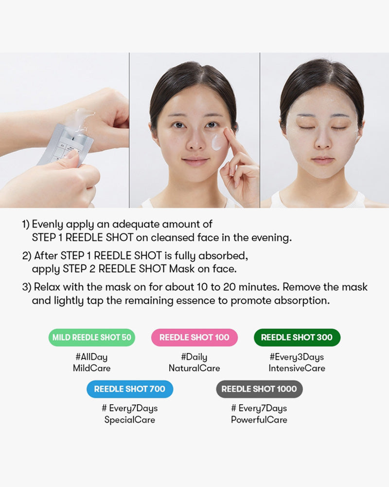 VT Reedle Shot 100 2-Step Hydrogel Mask #Hydrop