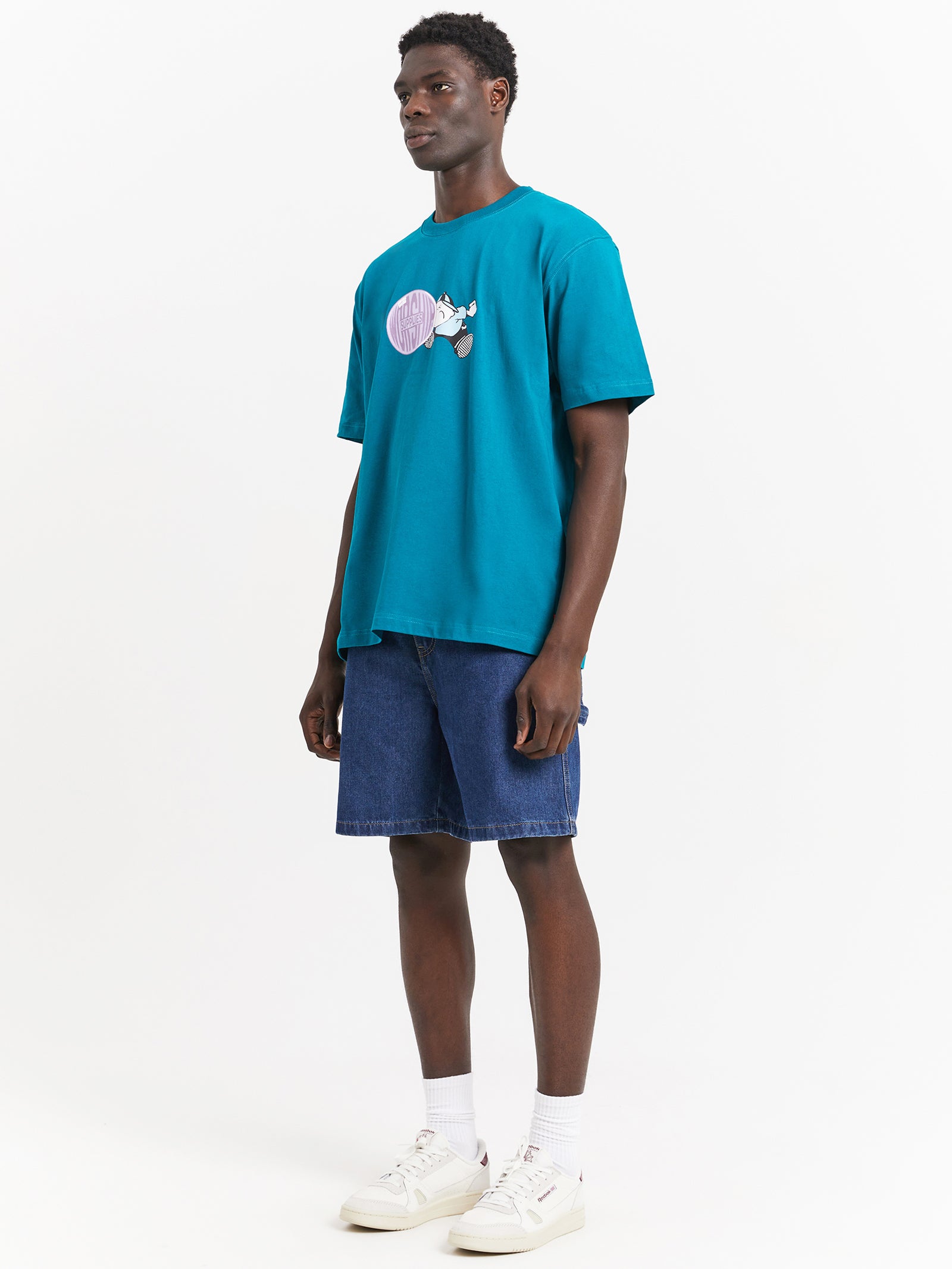 Bubble Trouble T-Shirt in Deep Lake Blue