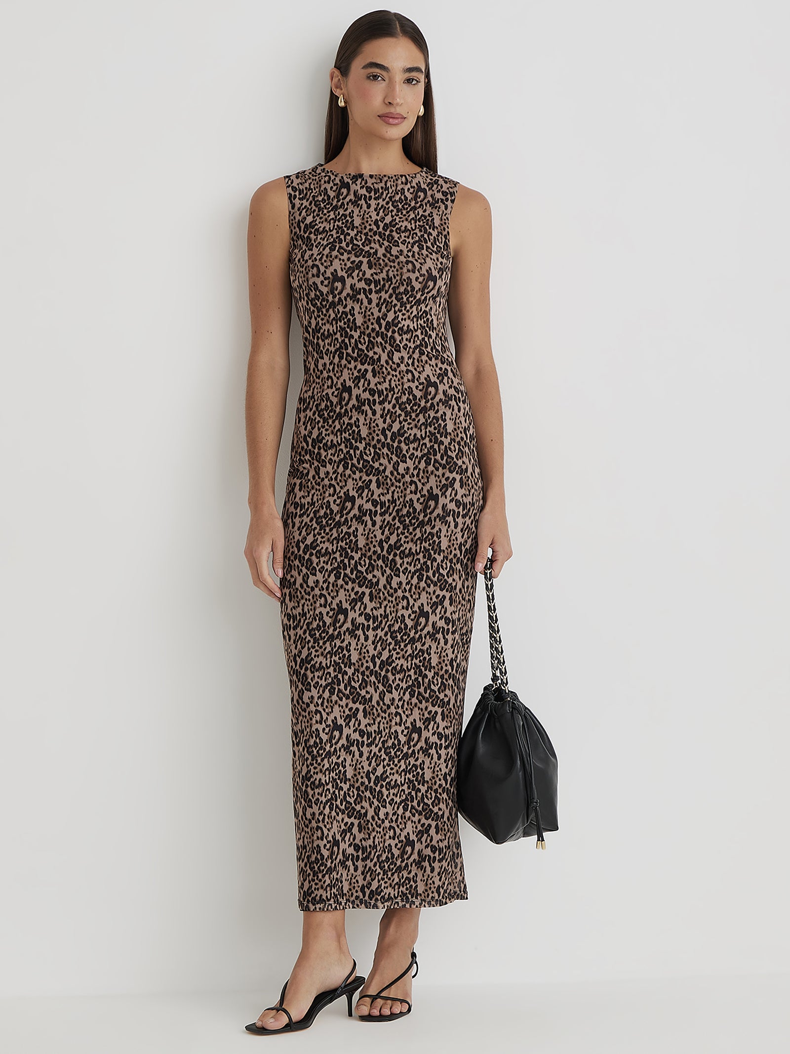 Derry Dress In Leopard Print