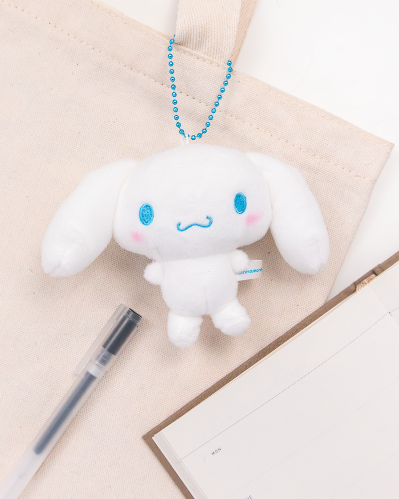 Sanrio Cinnamoroll and Milk Plush Keychain