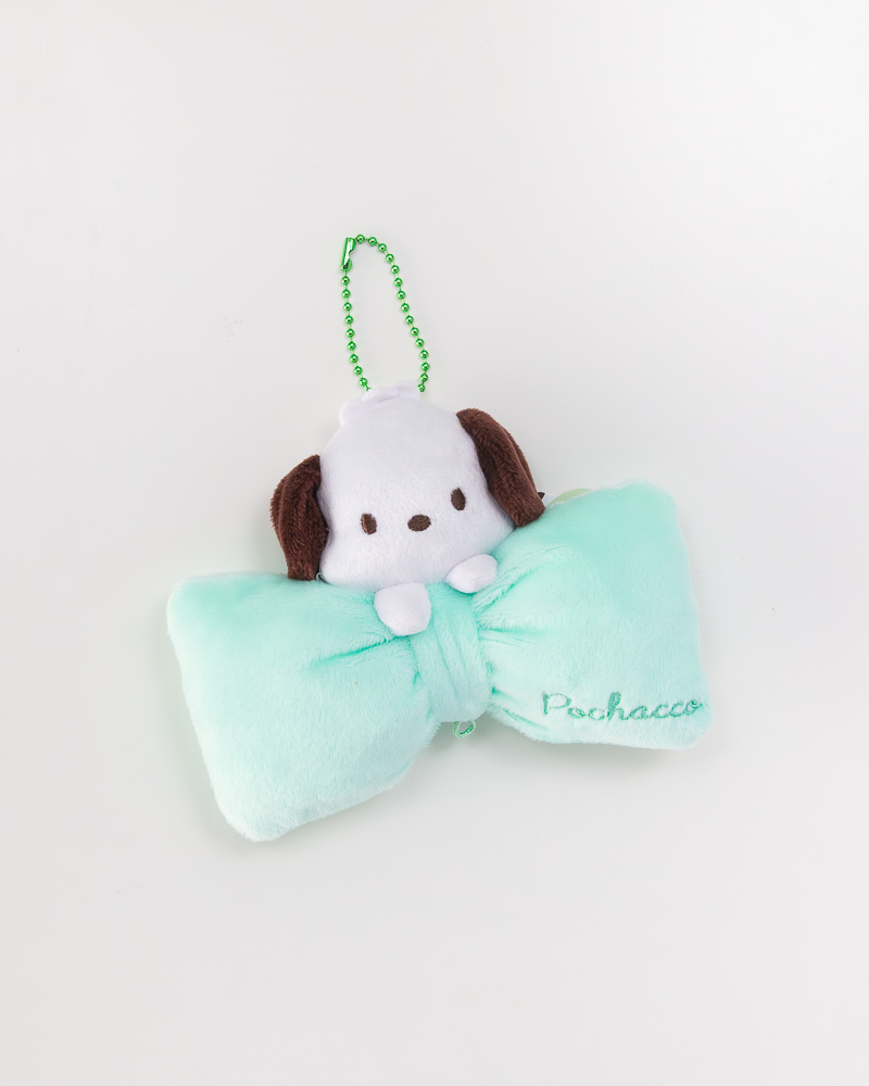 Sanrio Bowtie Plush Charm Keyring