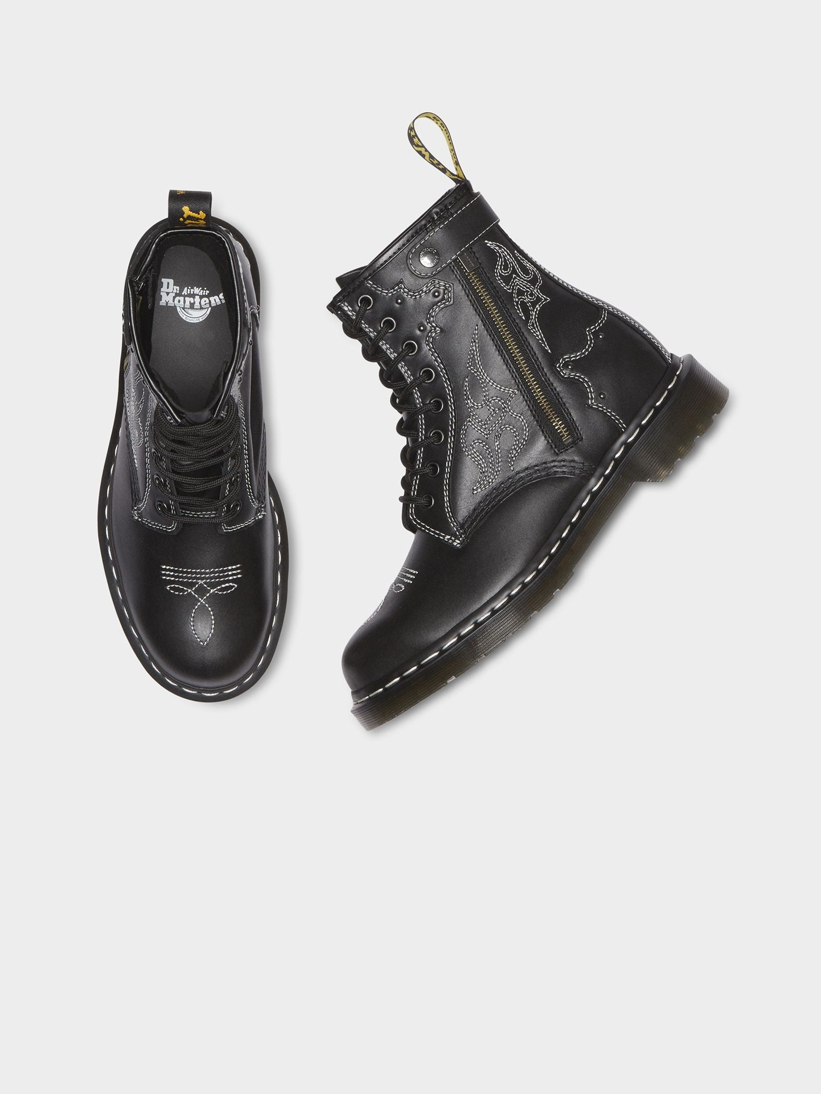 1460 GA 8 Eye Boot in Black Wanama