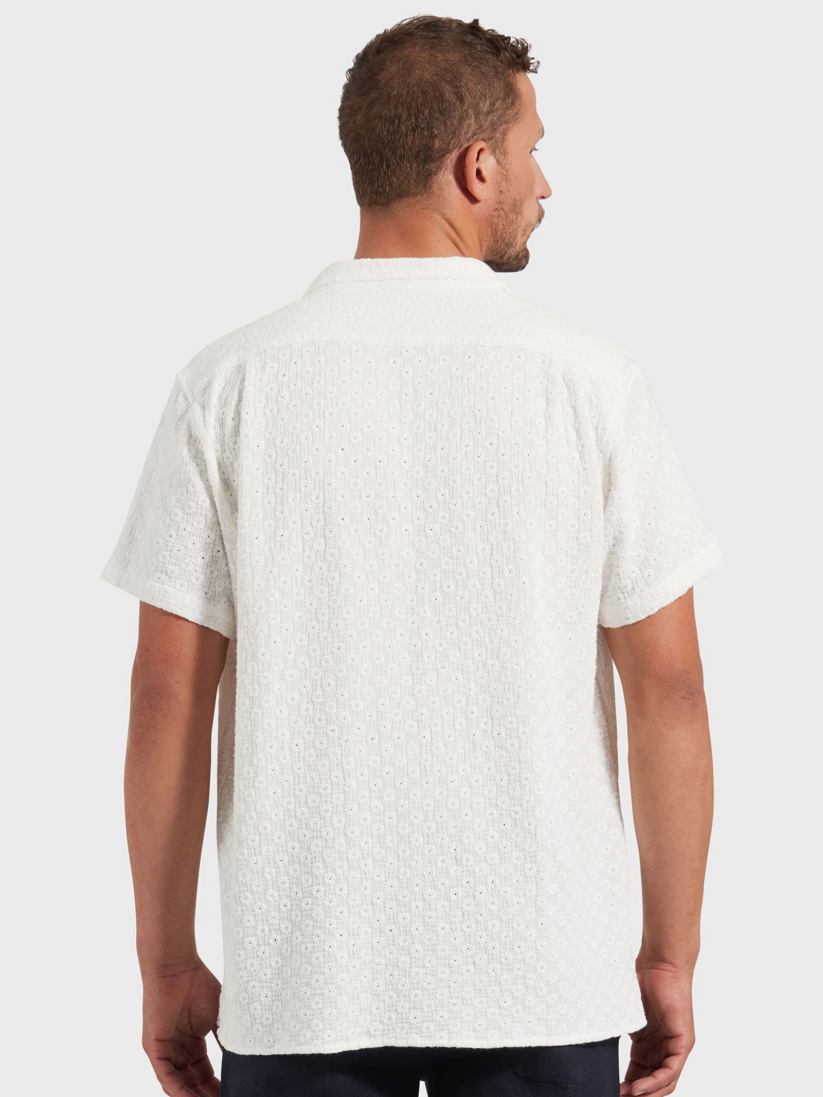 Capri Short Sleeve Shirt in White