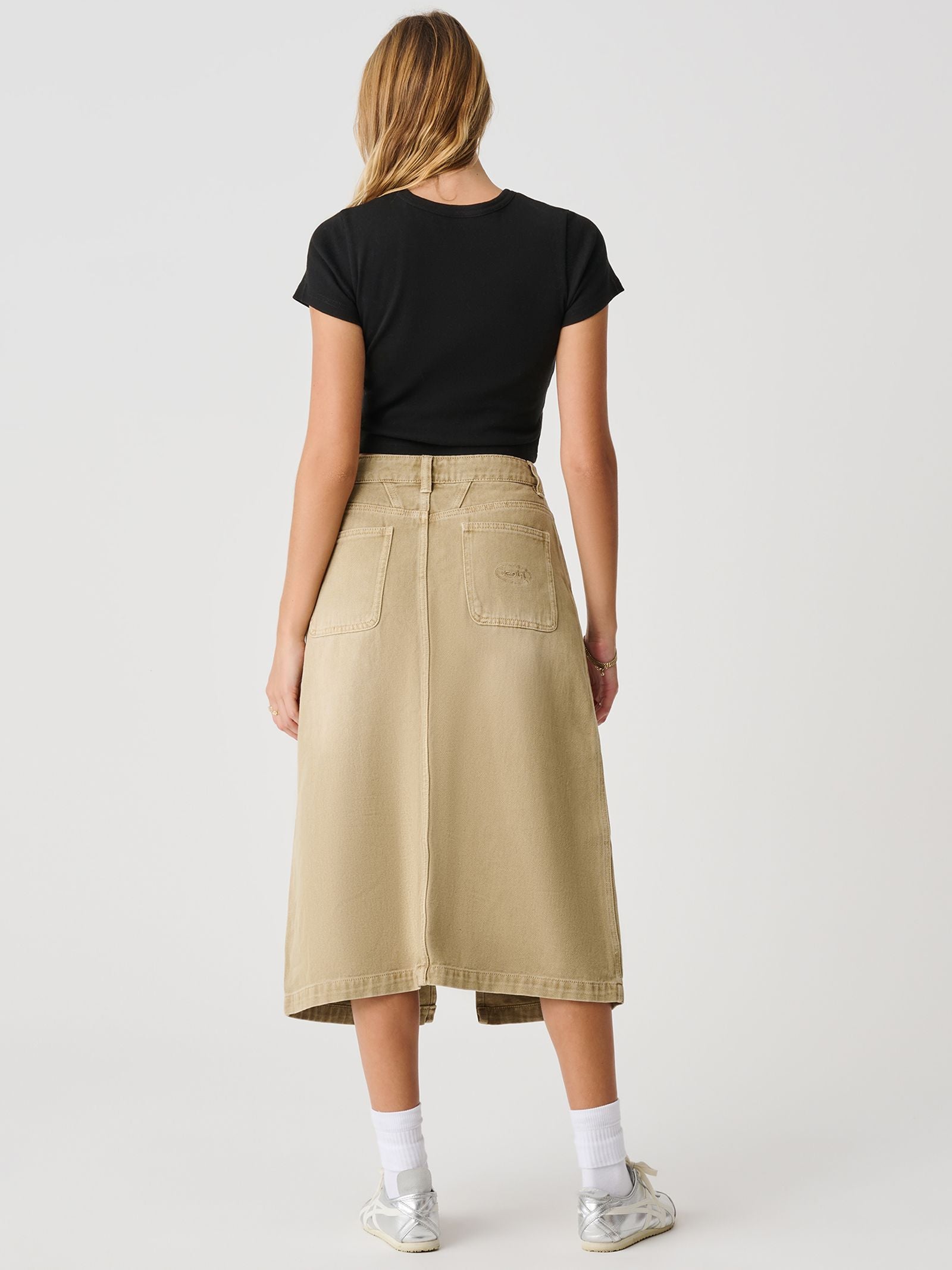 Gordon Midi Skirt - Taupe