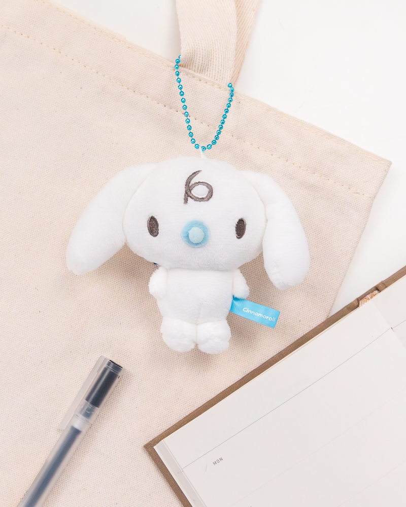 Sanrio Cinnamoroll and Milk Plush Keychain