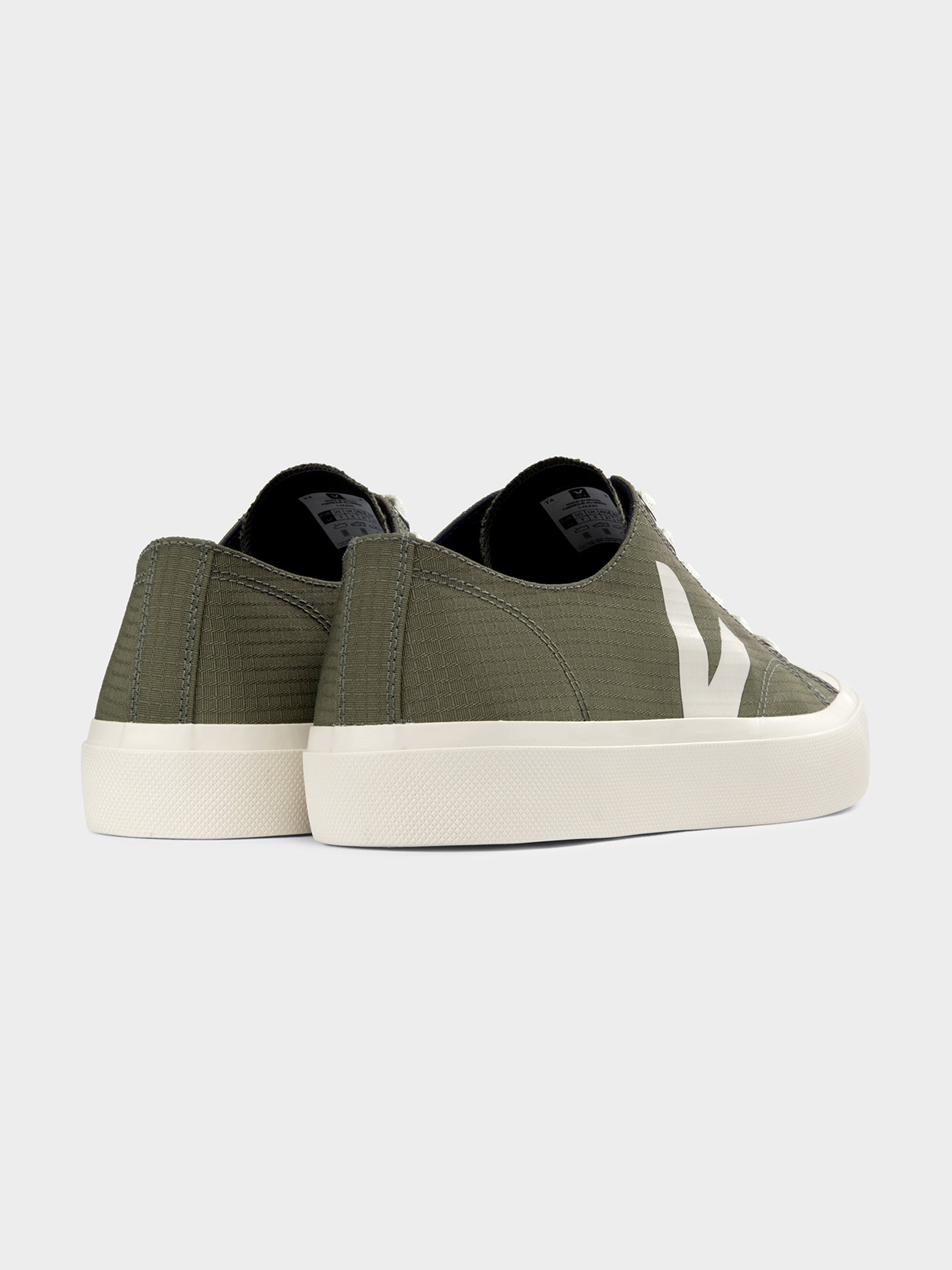 Mens Wata II Low Sneakers in Khaki Green & White