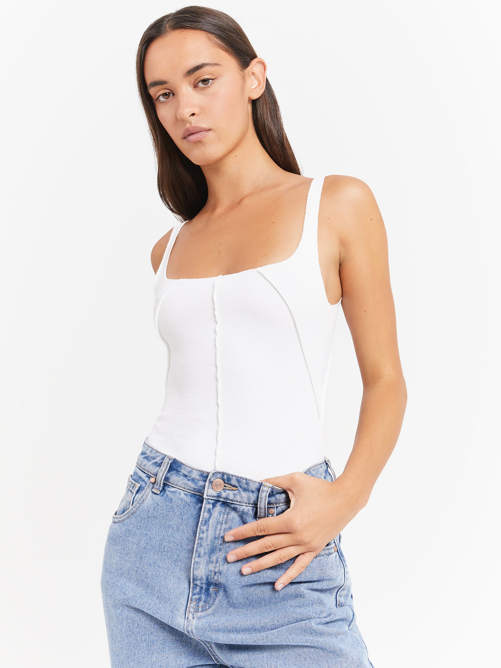 Eva Bodysuit in Off White