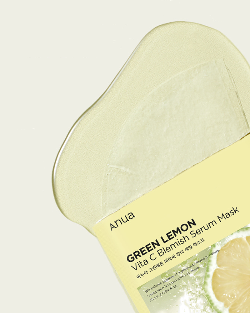 Anua Green Lemon Vita C Blemish Serum Mask