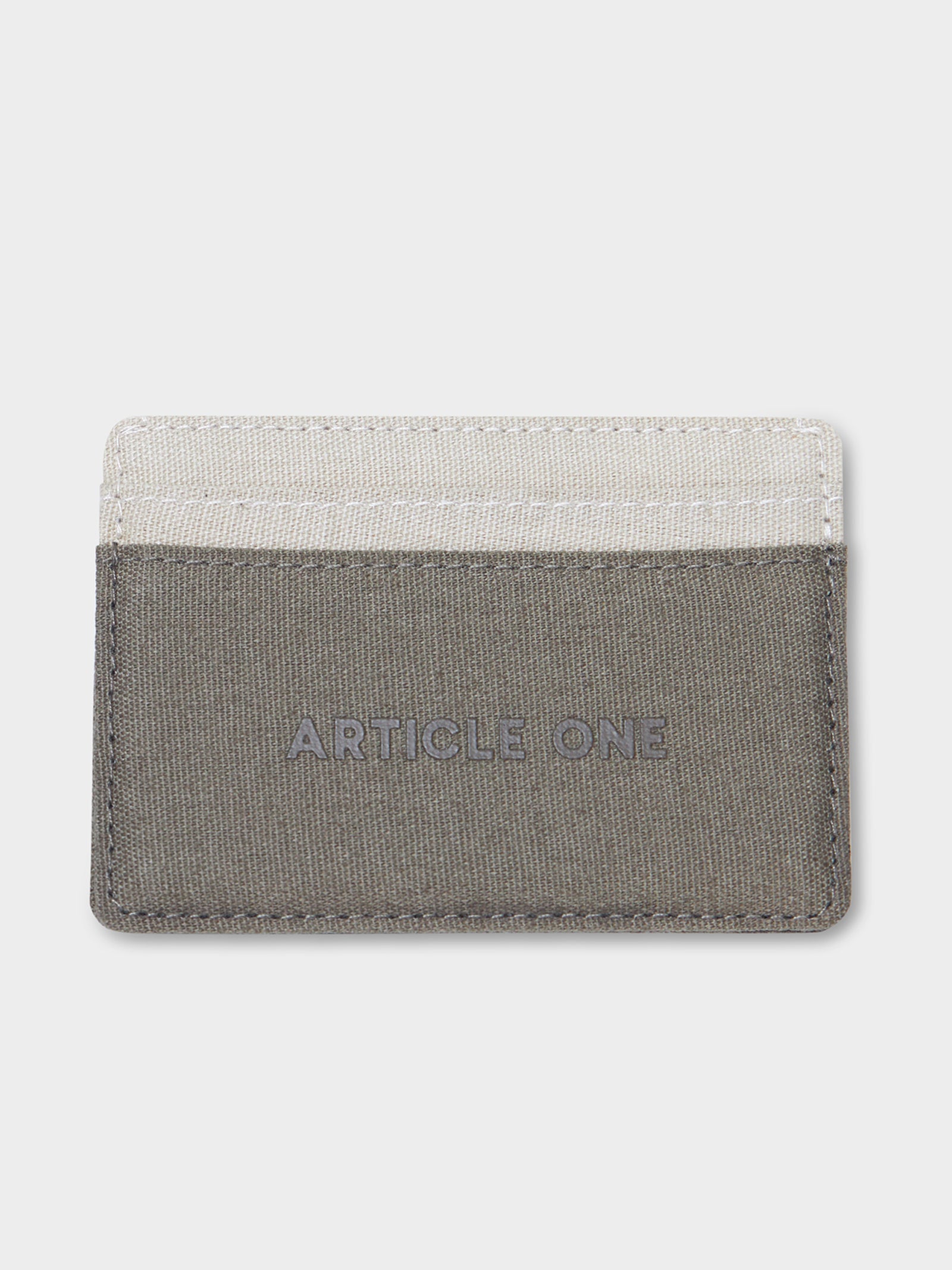 Card Holder - Olive/Tan