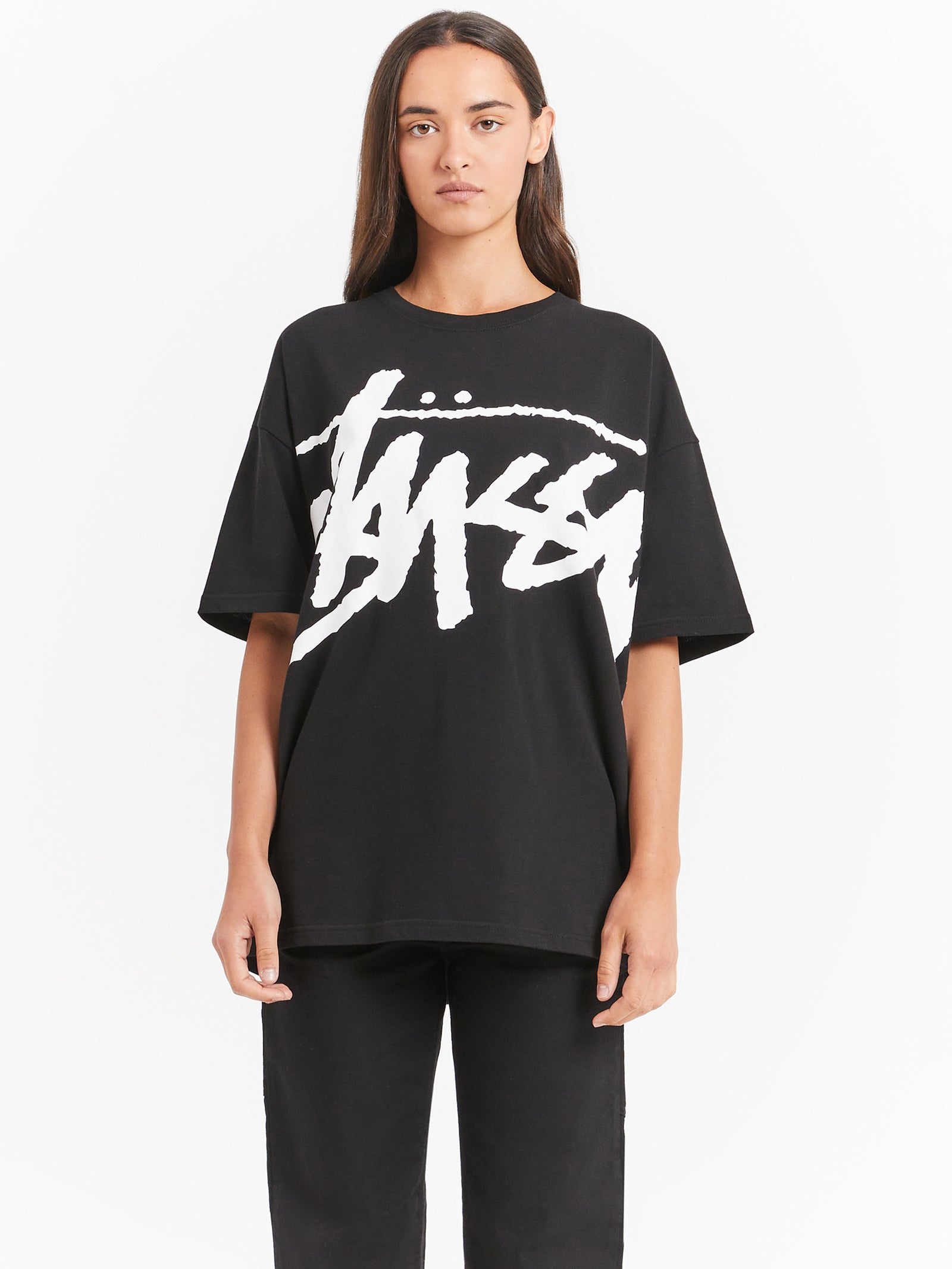 Stock Heavyweight Relaxed T-Shirt in Black