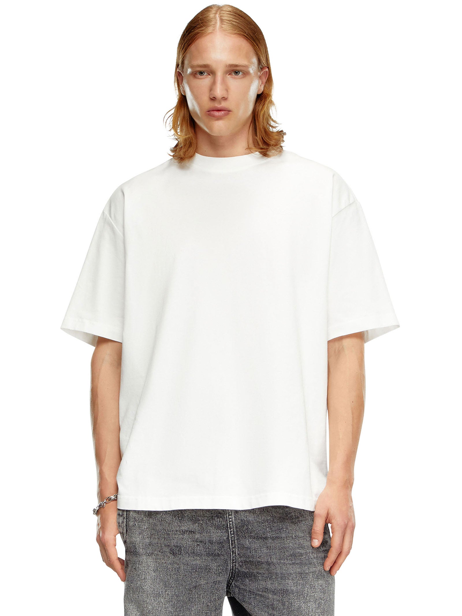 T-Boggy-Megoval-D T-Shirt In Off White