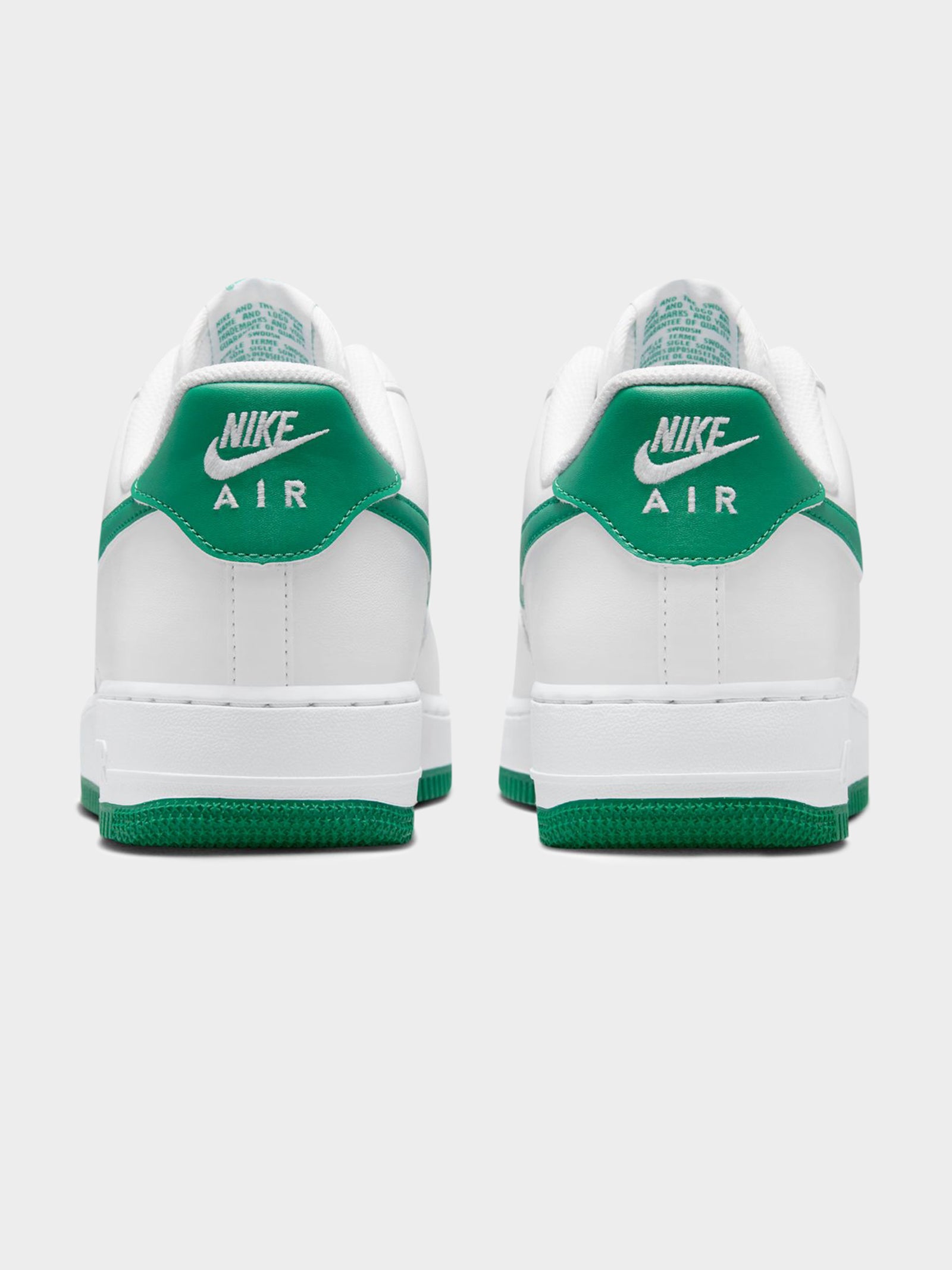 Mens Air Force 1 Low Sneakers in White & Malachite